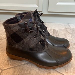 Sperry Plaid Duck Boots